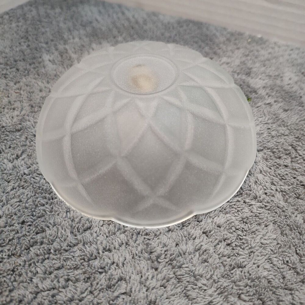 Annabella Frosted Trinket Bowl Glass Fruit Green Glass Leaves Pewter Name tag - Picture 5 of 8